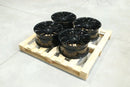 17x8" JR Wheels Complete Sets Alloy Wheels 4x114.3 ET35 Black — Per Wheel