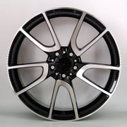 19x8.5" Mercedes Mercedes AMG V-Spoke Style alloy wheel in black machined, 5x112 - front face (OMI-00417-2)