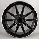 20x9.5" Mercedes C63 AMG Multi Spoke Style Single Replacement Alloy Wheel — Black Polished Lip — OEM Style for Multiple | OMI Wheels UK Ireland