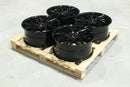 20x8.5 inch JR Wheels Complete Sets alloy wheels 5x120 Black cast — OMI Wheels