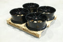 22x9" JR Wheels Complete Sets Alloy Wheels 5x114.3 ET Black — Per Wheel