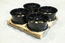 22x9 inch JR Wheels Complete Sets alloy wheels 5x114.3 Black cast — OMI Wheels