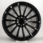 20x8.5" Mercedes Mercedes C63 AMG Multi Spoke Style alloy wheel in gloss black, 5x112 - front face