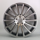 20x9.5" Mercedes C63 AMG Multi Spoke Style Single Replacement Alloy Wheel — Gunmetal Machined Face — OEM Style for Multiple | OMI Wheels UK Ireland