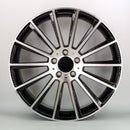 22x10" Mercedes C63 AMG Multi Spoke Style Alloy Wheels — Black Machined Face — OEM Style for Mercedes-Benz | OMI Wheels UK Ireland