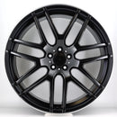 22x10" Mercedes 467 Style Alloy Wheels — Satin Black Polished Lip — OEM Style for Mercedes-Benz | OMI Wheels UK Ireland