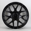 19x8" Mercedes C63 AMG Multi Spoke Style Alloy Wheels — Black Polished Lip — OEM Style for Mercedes-Benz | OMI Wheels UK Ireland