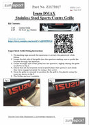 Isuzu DMAX - Centre Grille - Silver Finish (2017 - )