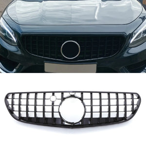 Panamericana Style Front Grille Gloss Black - Mercedes S Class C217 15-17