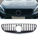 Panamericana Style Front Grille Gloss Black - Mercedes S Class C217 15-17 OMI ALLOY WHEELS