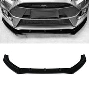 Front Splitter Gloss Black - Ford Focus MK3 RS 15-18