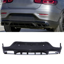 Rear Diffuser Gloss Black - Mercedes GLC AMG C253 16-19 OMI ALLOY WHEELS