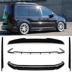 Aero Body Kit Gloss Black - VW Caddy MK5 LWB Tailgate 2020+