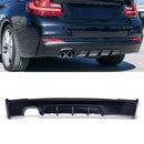 M Performance Style Rear Twin Exit Diffuser Gloss Black – BMW 2 Series F22/F23 2014–2021