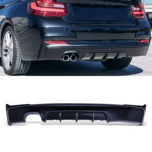 M Performance Style Rear Twin Exit Diffuser Gloss Black – BMW 2 Series F22/F23 2014–2021