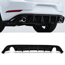 TCR Style Rear Diffuser Gloss Black - VW Golf MK7.5 17-20