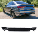 S4 Style Rear Diffuser Gloss Black - Audi A4 B9.5 2021+