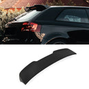 RS3 Style Rear Spoiler Gloss Black - Audi A3 8P 3 Door Hatch 04-12