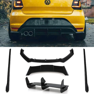Aero Body Kit With Batman Wing Gloss Black - VW Polo MK5 6C GTI 14-18