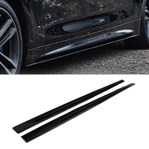 M Sport Style Side Skirts Gloss Black - BMW 4 Series F32 F33 F36 2013-2020