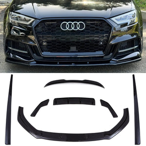 Aero Body Kit Gloss Black - Audi S3 8V 2016-2019