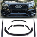 Aero Body Kit Gloss Black - Audi S3 8V 2016-2019 OMI ALLOY WHEELS