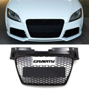 TTRS Style Grille With Logo Grille All Black - Audi TT MK2 8J3 2006-2014
