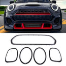 Front & Rear Grille Light Trim Kit Gloss Black - Mini Cooper F55/F56/F57 14-21