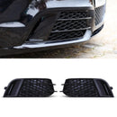 RS1 Style Fog Lamp Covers Grille Gloss Black - Audi A1 8X Pre-Facelift 2010-2015