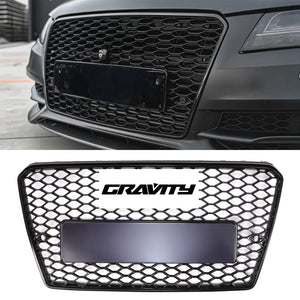 Front RS7 Style Grille Gloss Black – Audi A7 S7 4G8 10-15
