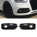RSQ3 Style Fog Lamp Covers Grille Gloss Black - Audi Q3 SUV 8U Pre-Facelift 2011-2015