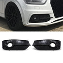 Front RSQ3 Style Fog Light Surrounds Gloss Black – Audi Q3 8U 11-15 OMI ALLOY WHEELS