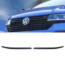 Matte Black 2 Piece Long Upper Grille Trims - VW Transporter T6.1 19-24 OMI ALLOY WHEELS