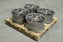 20x9 inch Concaver Complete Sets alloy wheels 5x112 Brushed Titanium flow formed — OMI Wheels