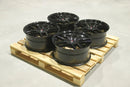 19x85" JR Wheels Complete Sets Alloy Wheels 5x114.3 ET35 Black — Per Wheel