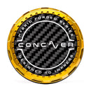Concaver Premium Center Cap - Classic Carbon - Gold Anodized — Concaver genuine accessory | OMI Wheels