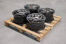 18x85" JR Wheels Complete Sets Alloy Wheels 5x120 ET20 Hyper Black — Per Wheel