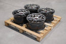 18x8.5 inch JR Wheels Complete Sets alloy wheels 5x120 Hyper Black cast — OMI Wheels