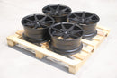 18x8.5 inch JR Wheels Complete Sets alloy wheels 5x108 Matt Black cast — OMI Wheels