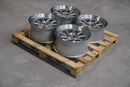 18x8.5 inch JR Wheels Complete Sets alloy wheels 5x110 Silver flow formed — OMI Wheels