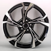 19x8" Audi Audi RS6 Performance Style alloy wheel in black machined, 5x112 - front face