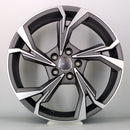 20x8.5" Audi RS6 Performance Style Alloy Wheels — Silver Gunmetal Machined Face — OEM Style for Audi | OMI Wheels UK Ireland