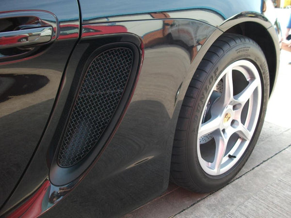 Porsche Cayman 981 (Manual/PDK without Sensors) - Complete Grille Set - Black finish (2012 to 2016)