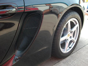 Porsche Cayman 981 (Manual/PDK without Sensors) - Complete Grille Set - Black finish (2012 to 2016)