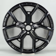 22x9.5" Range Rover Range R Style alloy wheel in gloss black, 5x120 - front face (OMI-00449-2)