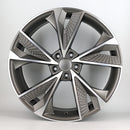 21x9" RS7 Style Single Replacement Alloy Wheel — Silver Gunmetal Machined Face — OEM Style for Multiple | OMI Wheels UK Ireland