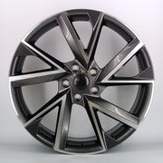 19x8" Volkswagen Style Single Replacement Alloy Wheel — Gunmetal Machined Face — OEM Style for Multiple | OMI Wheels UK Ireland