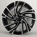 17x7.5" Volkswagen Style Single Replacement Alloy Wheel — Black Machined Face — OEM Style for Multiple | OMI Wheels UK Ireland