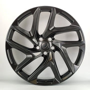 22x10" Range Rover Range R Style alloy wheel in gloss black, 5x120 - front face