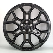 22x10" Range Rover Range R Style alloy wheel in satin black, 5x120 - front face